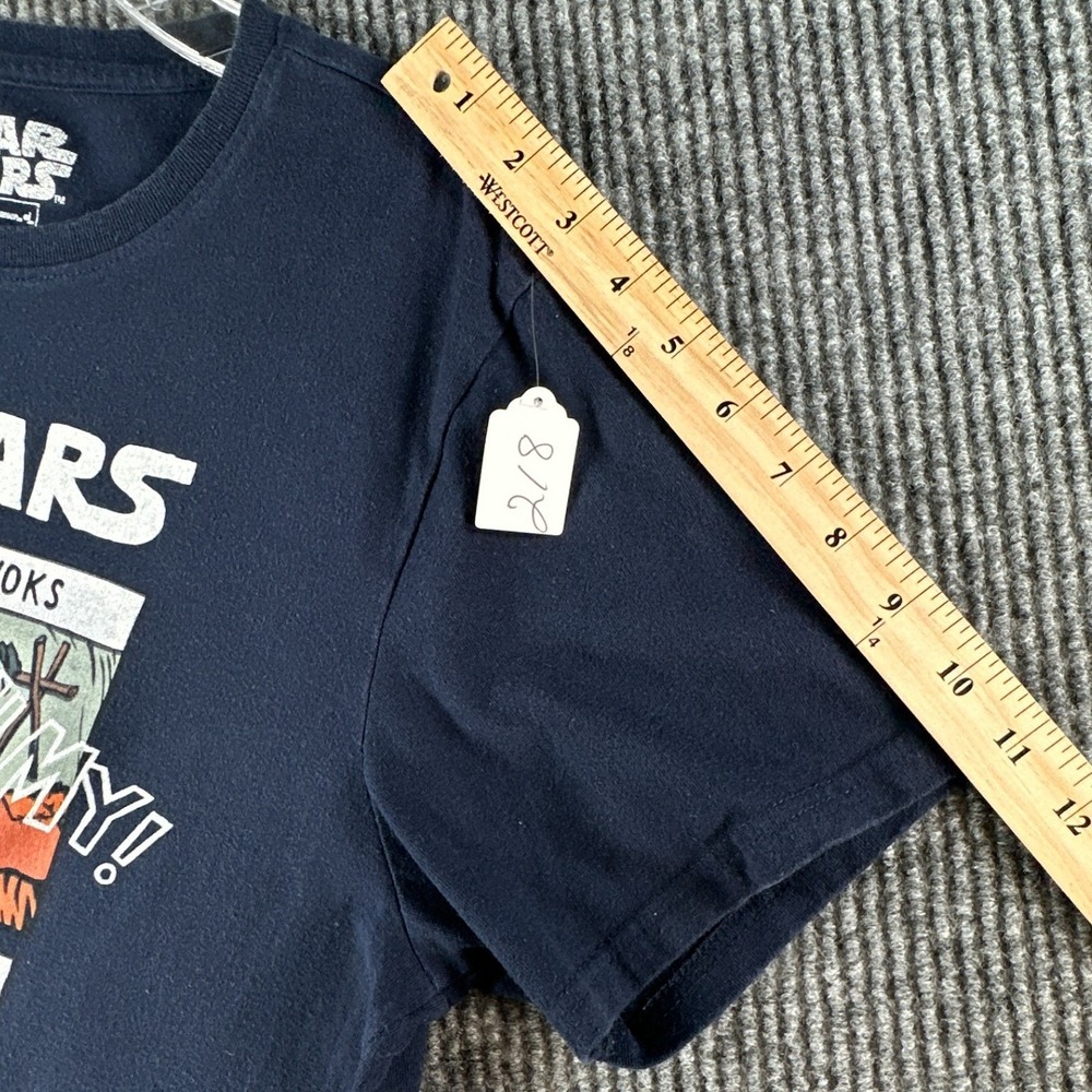 Star Wars Kids Navy Blue Comic Graphic T-Shirt Luke Skywalker C-Life Large - Picture 4 of 8
